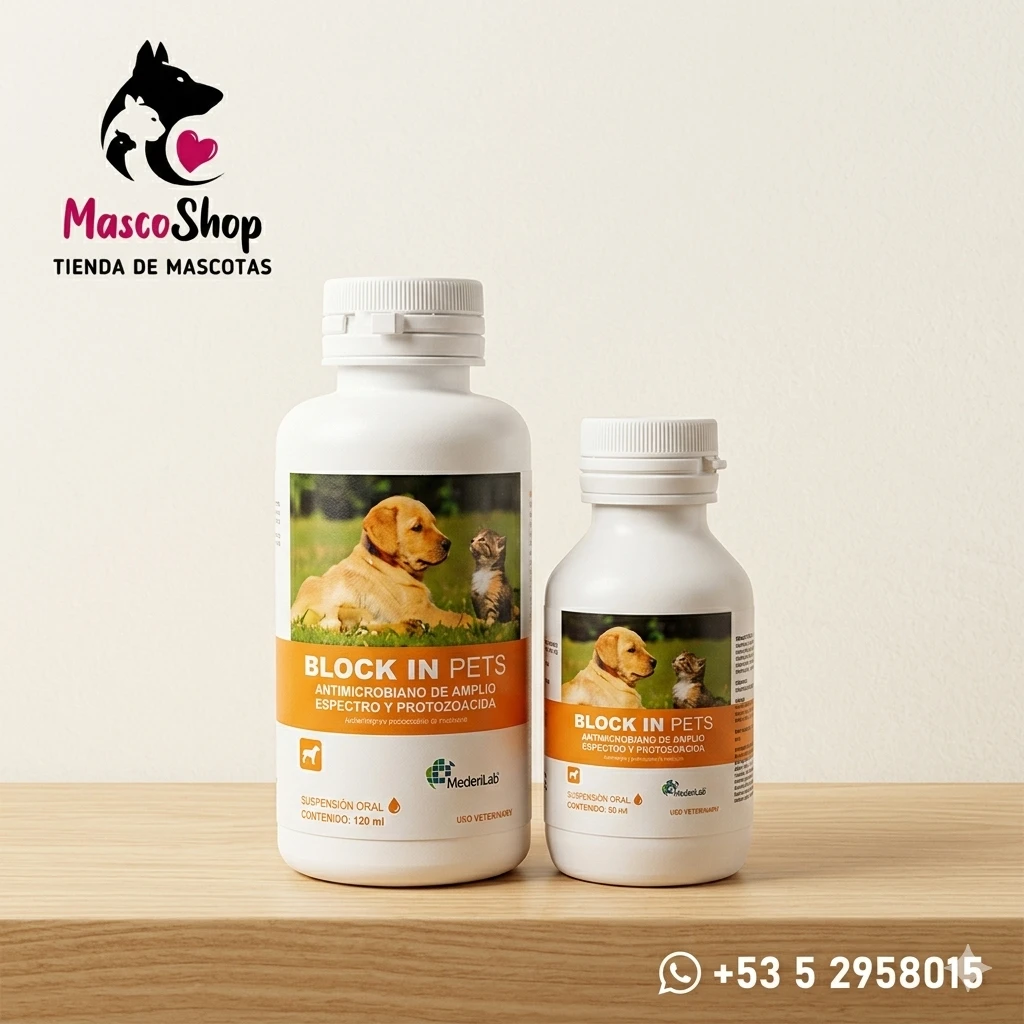Block in pets 60ml's foto | Masco'Shop |  BizneCubano