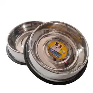 Comedero de acero inoxidable 64oz miniatura 1