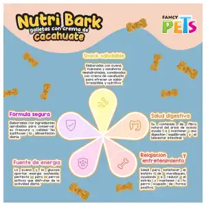 Galleta con crema de Cacahuate para perros miniatura 2